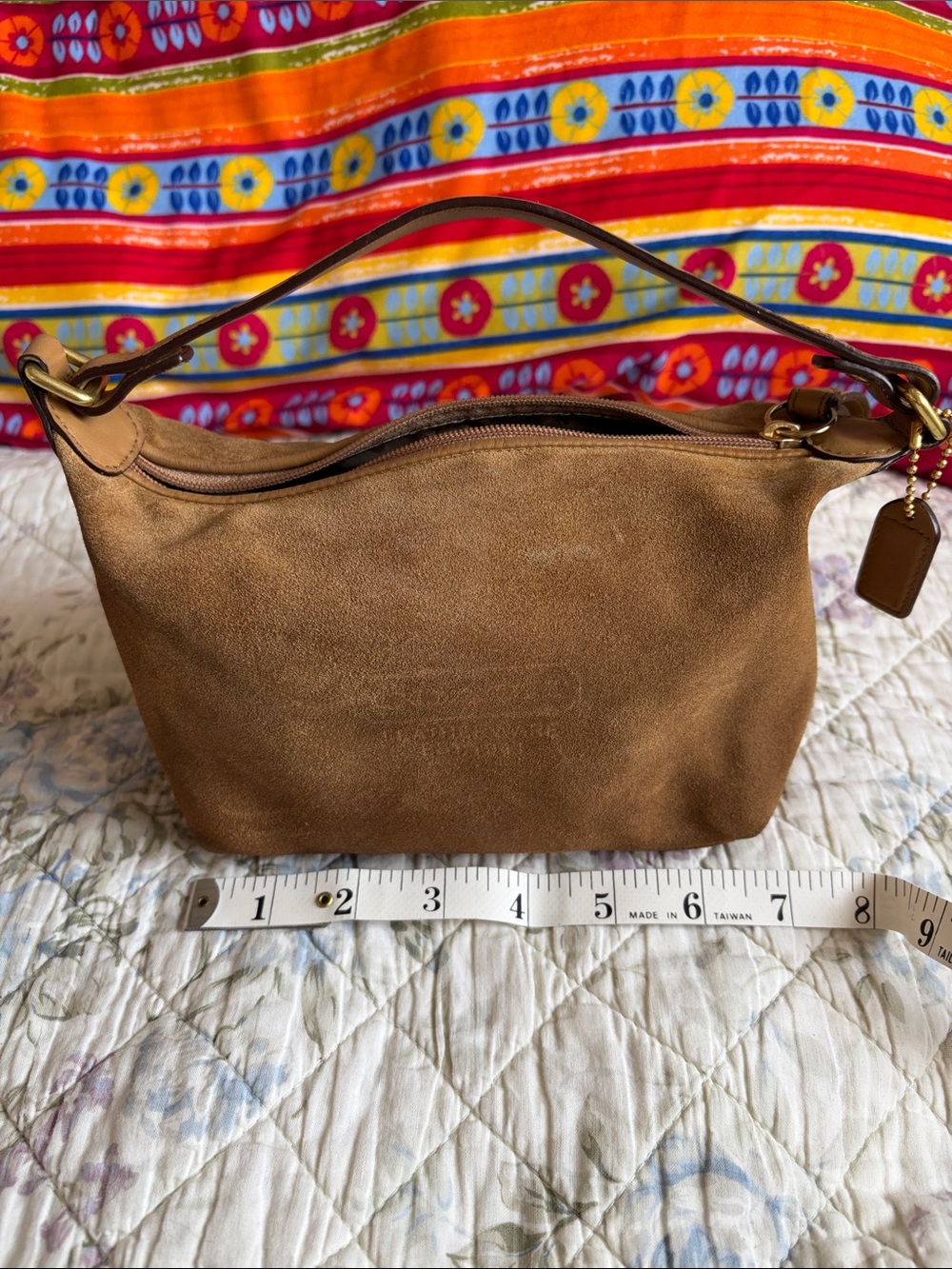 Coach Suede Vintage Demi Hobo Shoulder Bag Y2K - Picture 15 of 16